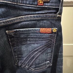 7 For All Mankind Dark Blue Jeans